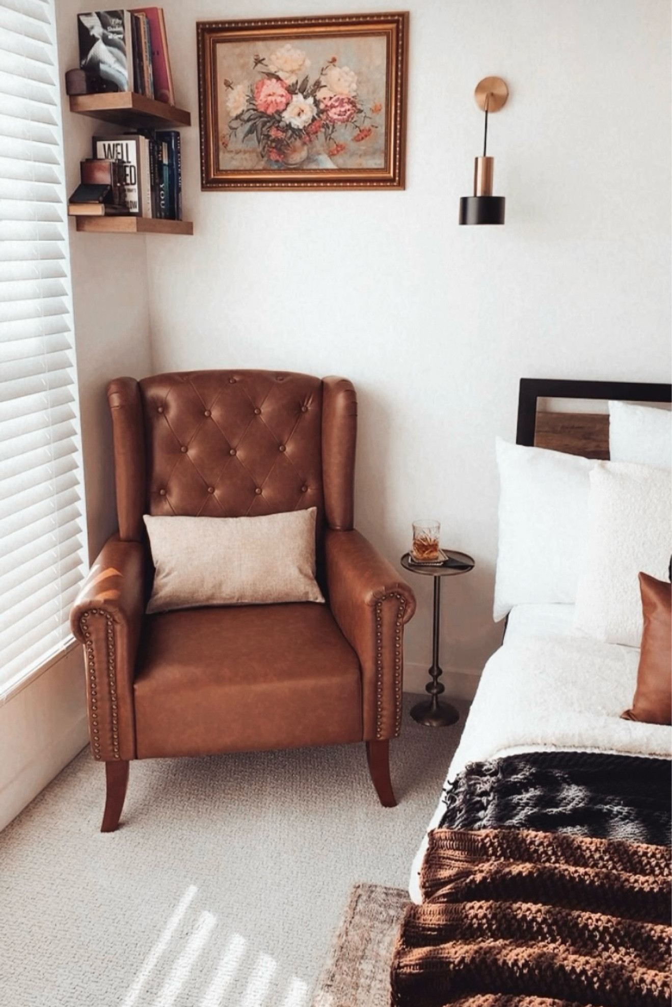 A sophisticated reading corner in our Master Bedroom 

#LTKstyletip #LTKhome #LTKfamily