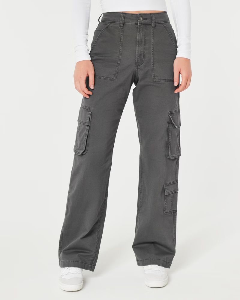 Women's Ultra High-Rise 3-Pocket Baggy Cargo Pants | Women's | HollisterCo.com | Hollister (US)