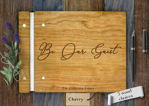 Be Our Guest Custom Engraved Vacation House Guest Book. Large | Etsy | Etsy (US)