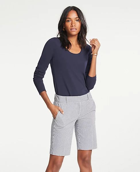 Seersucker Boardwalk Shorts | Ann Taylor (US)