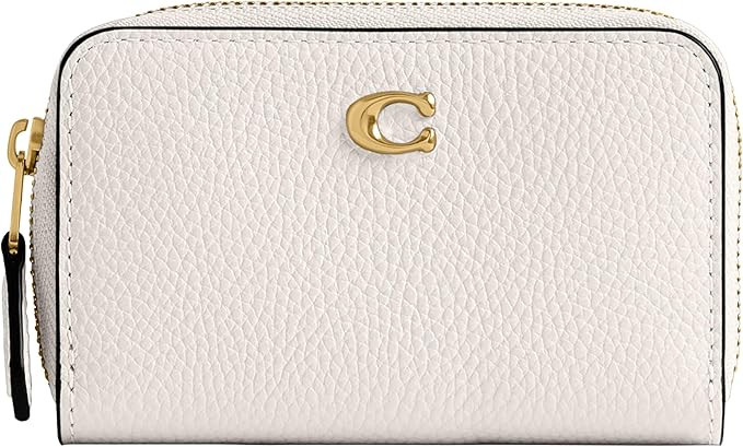 Polished Pebble Leather Essential Small Zip Around Card Case | Amazon (US)