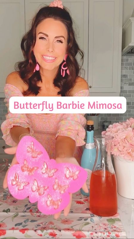 Butterfly Barbie mimosas using finds on Amazon! Barbie pink, pink mimosa, girls night 

#LTKunder50 #LTKhome #LTKstyletip