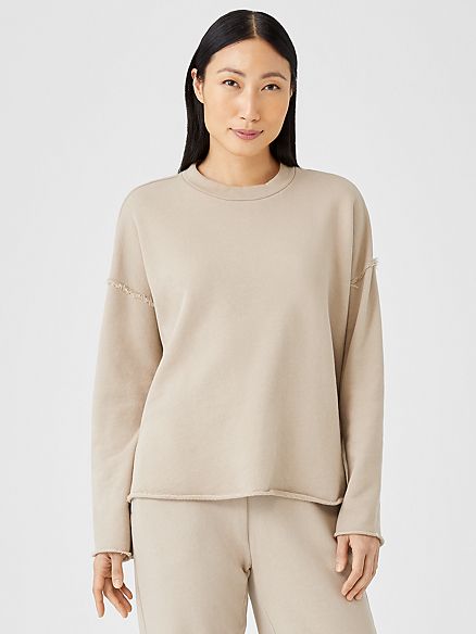Organic Cotton French Terry Box-Top | Eileen Fisher