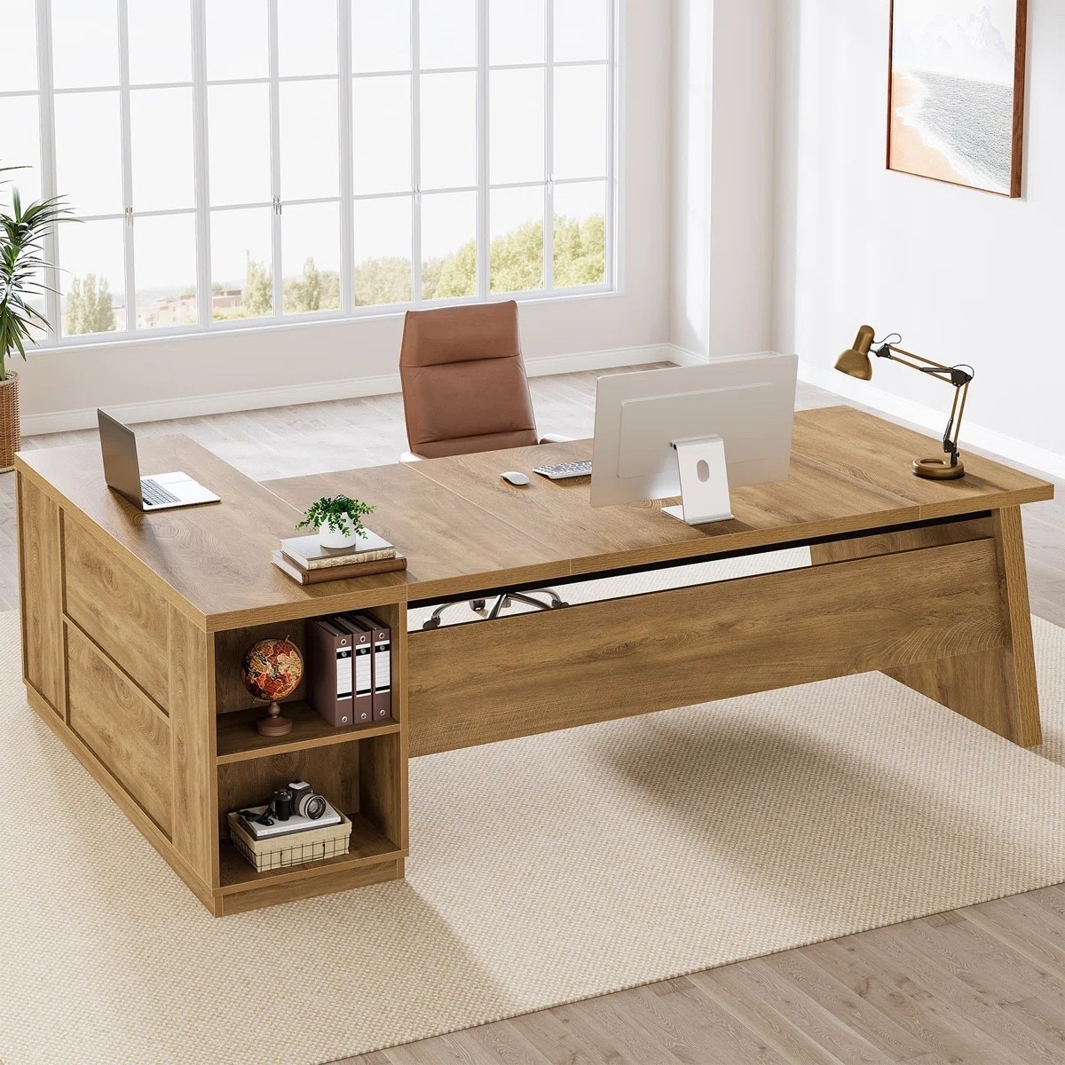 78 Inch L Shaped Large Executive Desk, Corner Home Office Desk

#LTKMothersDay #LTKxMadewell #LTKdayinmylife