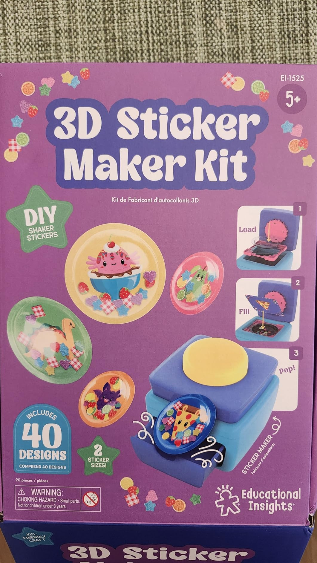 Educational Insights 3D Sticker Maker Kit - Craft Kit for Kids, Mess Free Activity, Make Your Own... | Amazon (US)