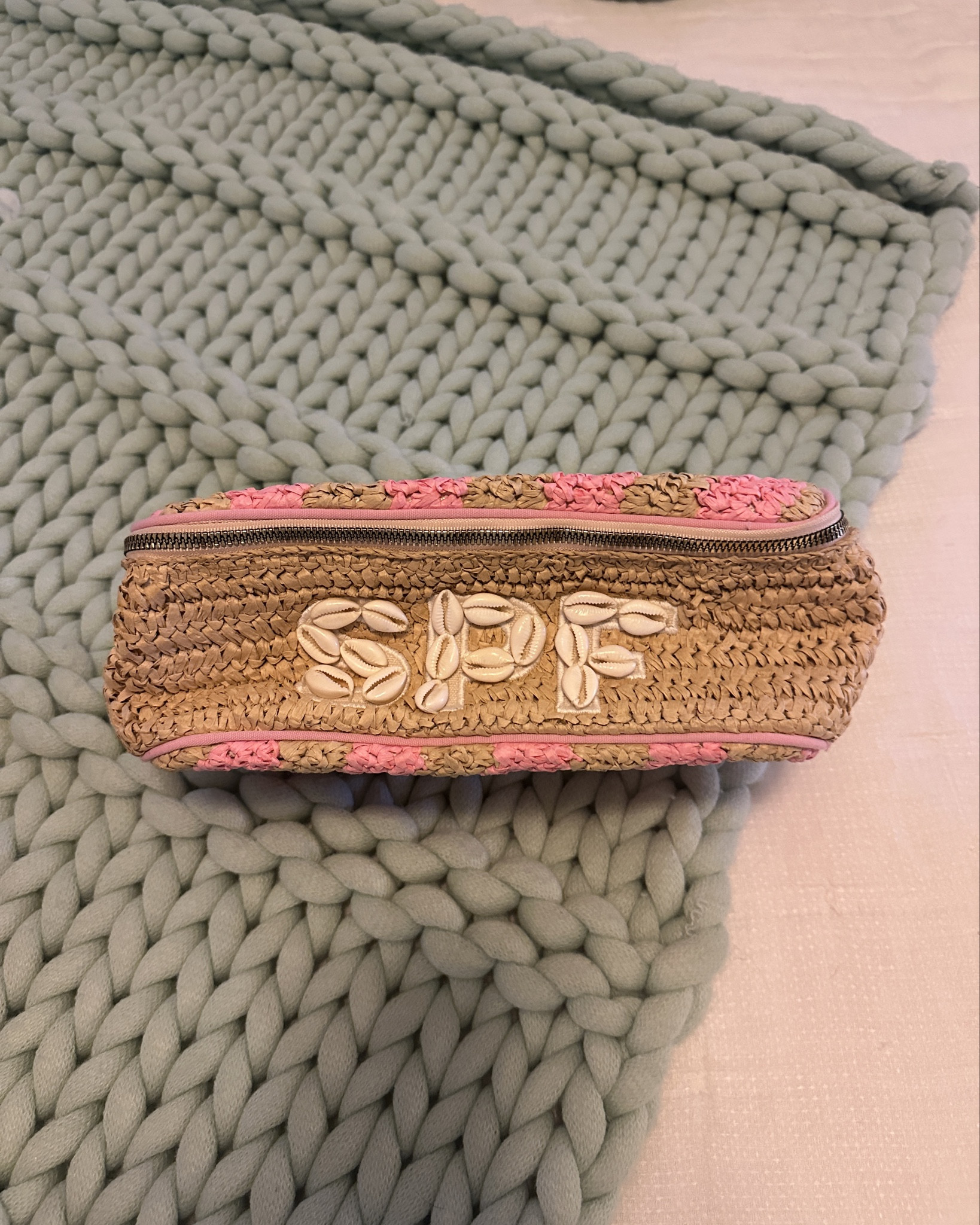 The cutest bag to hold your SPF in for the pool! You can fit a ton of giant shit in here too beside sunscreen obviously. 


#LTKStyleTip #LTKSeasonal #LTKBeauty