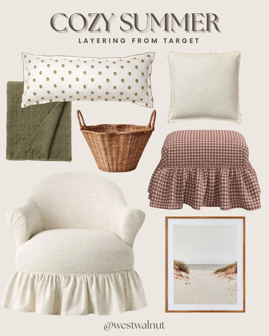 Keeping your space breezy for summertime but still layered up for a welcome homey feel is everything!! I’m loving these cozy summer pieces  at Target and how well they layer up! 🐚🧺

#targetfinds #targethome #cozymodern #homedecor #cozyhome

#LTKHome