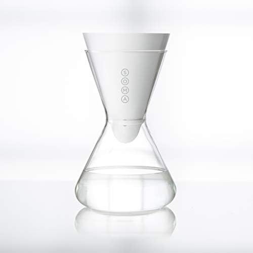 Soma Carafe Plant-Based Water Filtration, 6-Cup Glass, White | Amazon (US)
