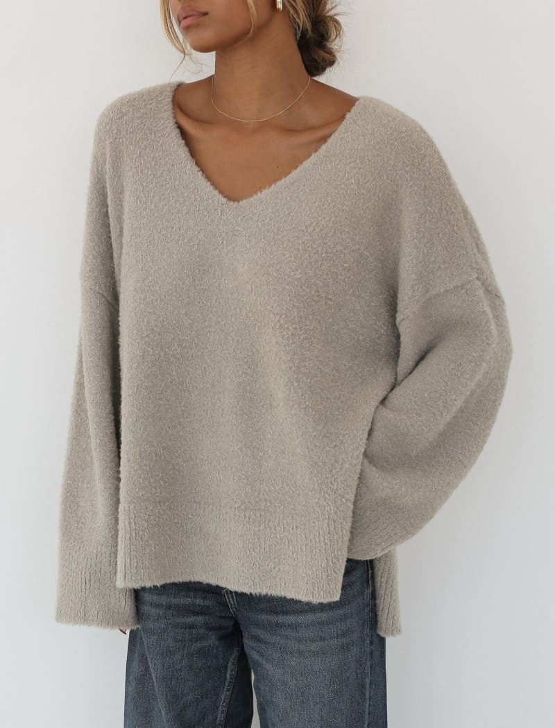 Fireside V-Neck Sweater | Rumored