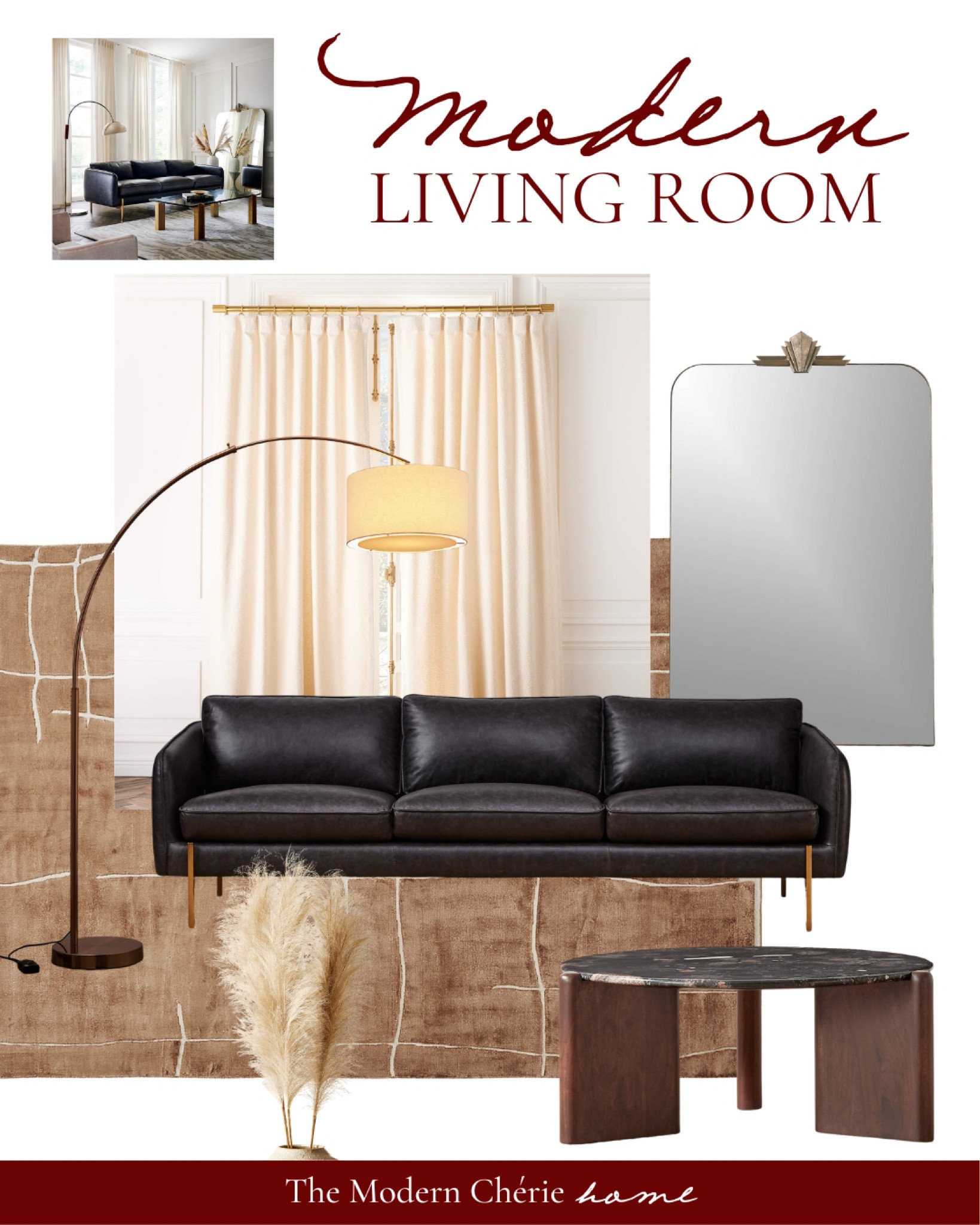 Cozy modern living room Inspo #modernparisian #neutralhome #homeinspo