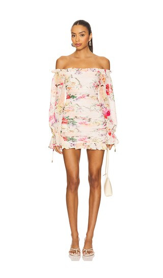 Claudia Dress in Sand Summer Rose | Revolve Clothing (Global)