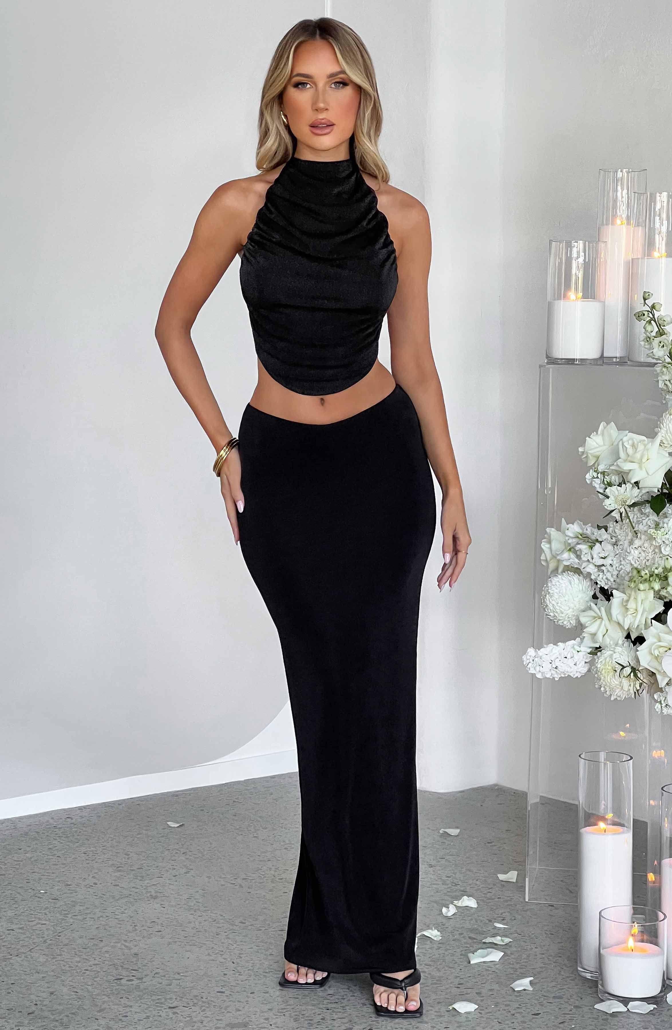 Fifi Maxi Skirt - Black | Babyboo (global)