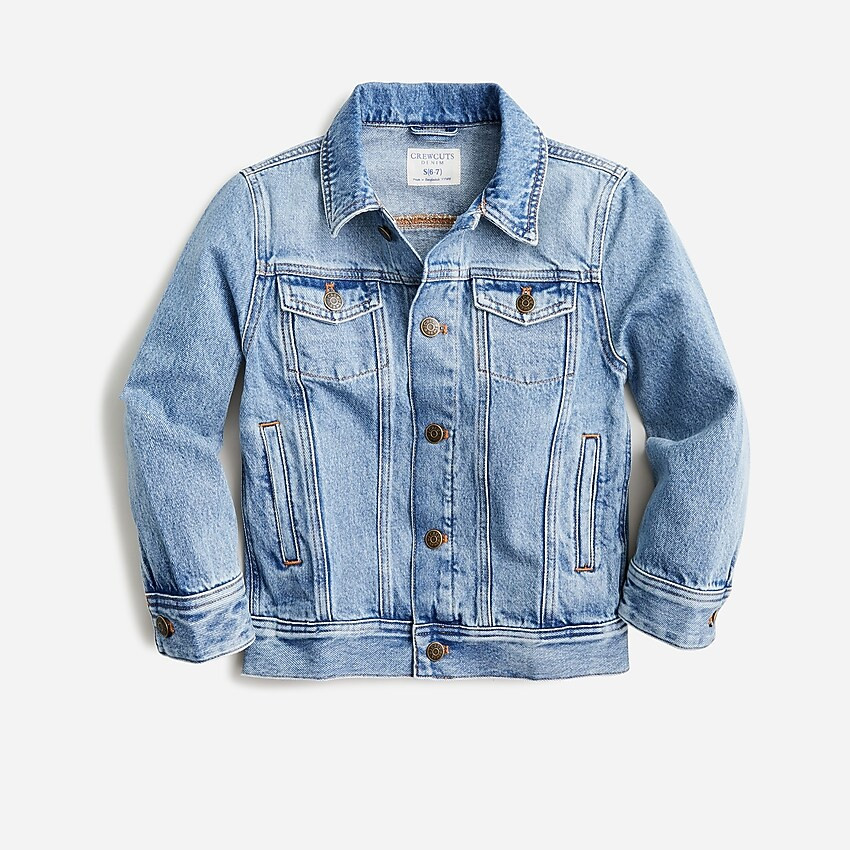 Kids' denim jacket in tidal wash | J. Crew US