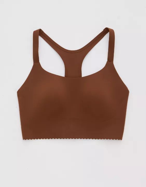 OFFLINE By Aerie Real Me Hold Up! Scallop Sports Bra | Aerie
