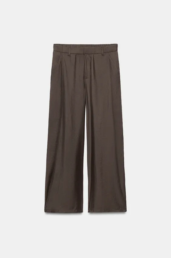 FLOWY PLEATED PANTS | Zara US