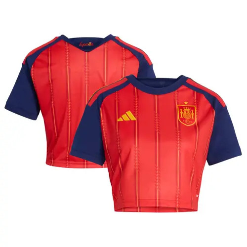 Women's adidas Red Spain National Team FIFA x World Cup 2026 Home Cropped Replica Jersey at Nordstrom, Size Large | Nordstrom