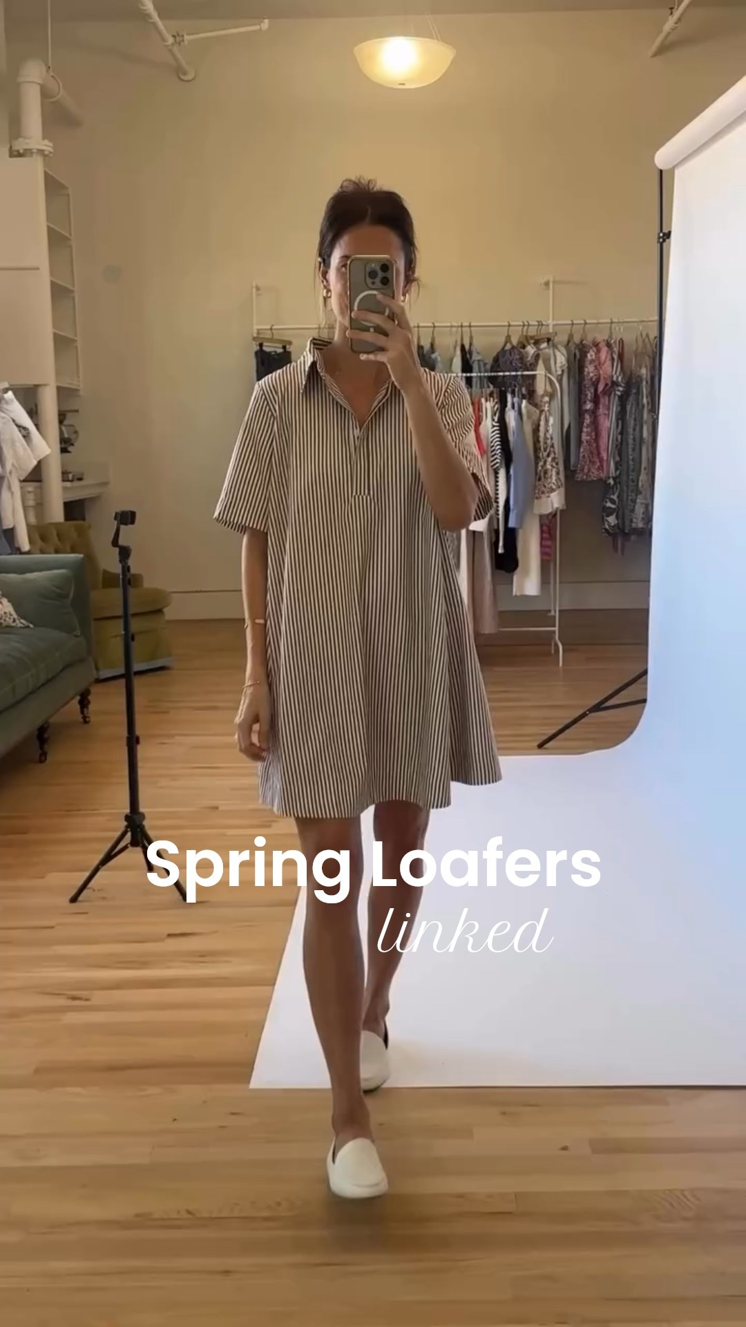 Shop our Striped A-Line Shirt Dress at shopteddyrose.com 

#LTKWorkwear #LTKgrwm #LTKootd