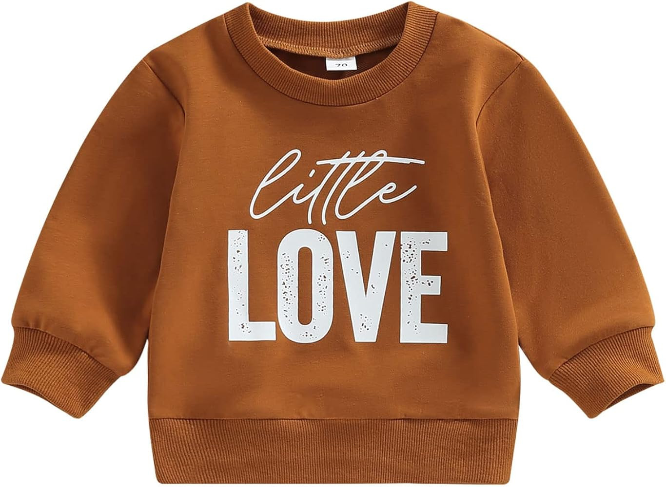 FIOMVA Baby Girl Boy Valentine's Day Outfits Love Print Long Sleeve Pullover Sweatshirt Overszied... | Amazon (US)