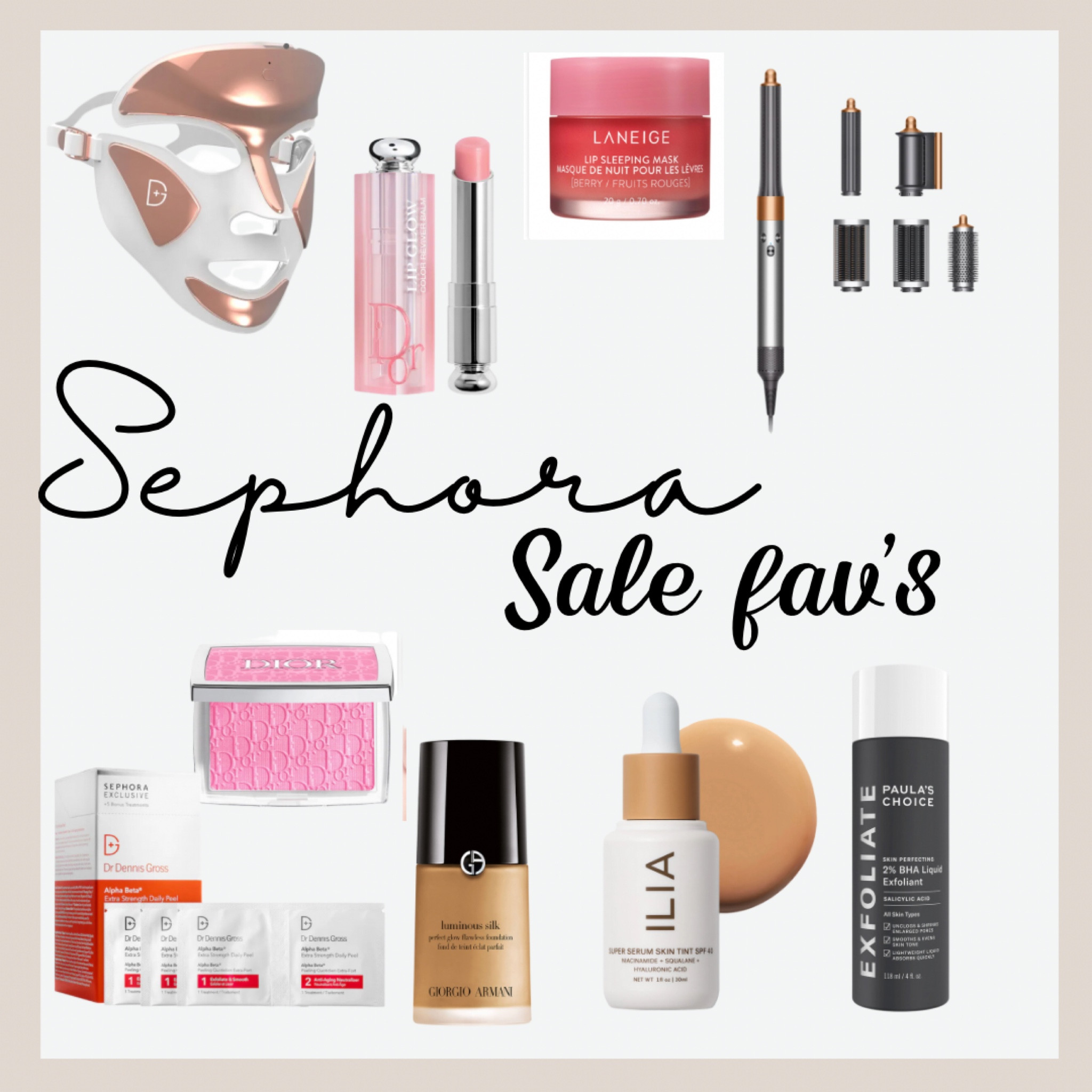 My favorite items from the Sephora sale! I personally own and LOVE every one of these products! From light masks, foundation, and hair tools, there are so many great products to save on right now!

#LTKbeauty #LTKsalealert #LTKHolidaySale