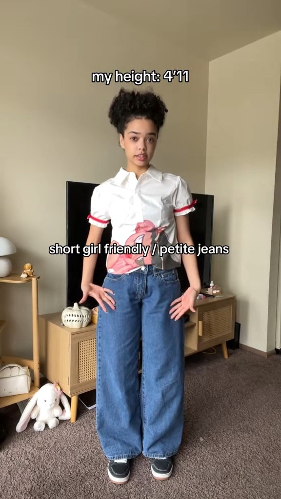 Do you struggle to find jeans that are not too long? As someone that is 4’11 I completely understand the struggle with finding petite jeans, especially petite wide leg jeans, but edikted has some that work perfectly. 

If you need short friendly jeans / petite friendly jeans ~ check out the Edikted Petite Raelynn Jeans

#LTKPetite #LTKFindsUnder100