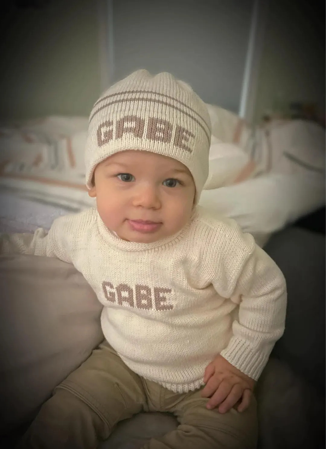 Classic Ribbed Pullover With Name or Monogram | Personalized Sweater | Baby Shower Gift | Baby Cu... | Etsy (US)