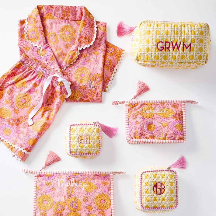 Ric Rac Block Print Short Pajama Set​ | Mark and Graham