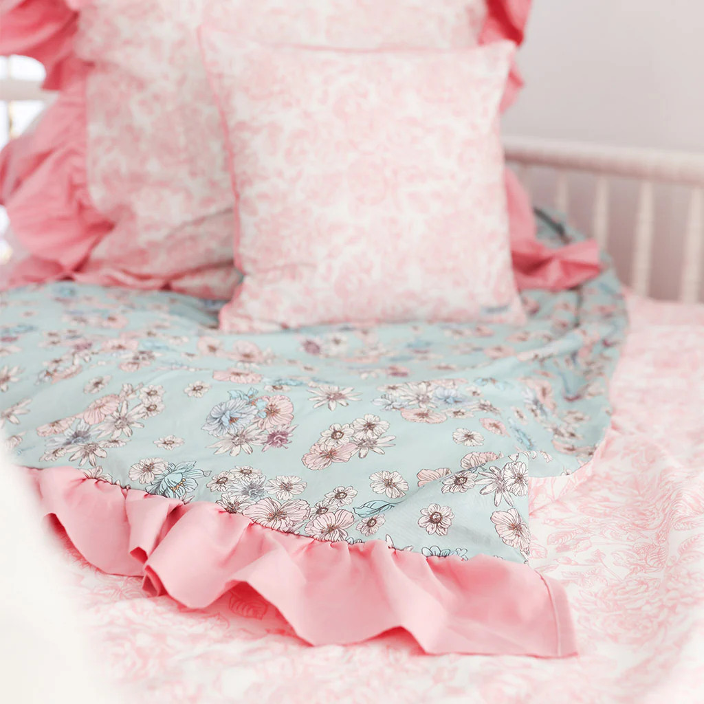 Floral Pink Duvet Cover Set | Martina | Posh Peanut