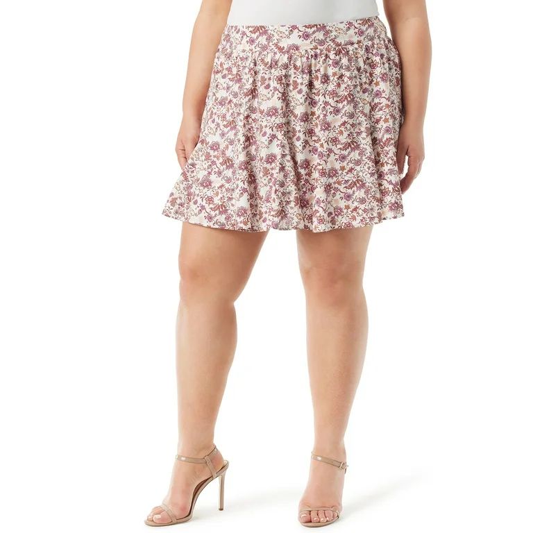 Jessica Simpson's Women's Pleated Skort, Sizes 1X-4X | Walmart (US)
