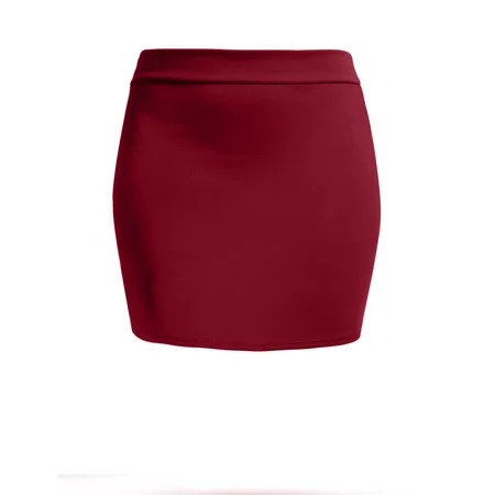 J. METHOD Women s Mini Skirt Stretch Knit Bodycon Slim Fit Pencil Solid Skirts Made in USA NEWSK09 B | Walmart (US)