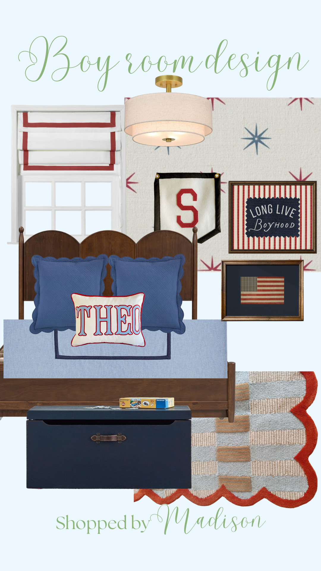 Baby boy nursery design, nursery design, interior design, boys room decoration, boys room decor, red and blue boys room, blue and red decor, toddler boy room ideas, tween boy room ideas, boys room blue decor 

 

#LTKHome #LTKKids #LTKFamily