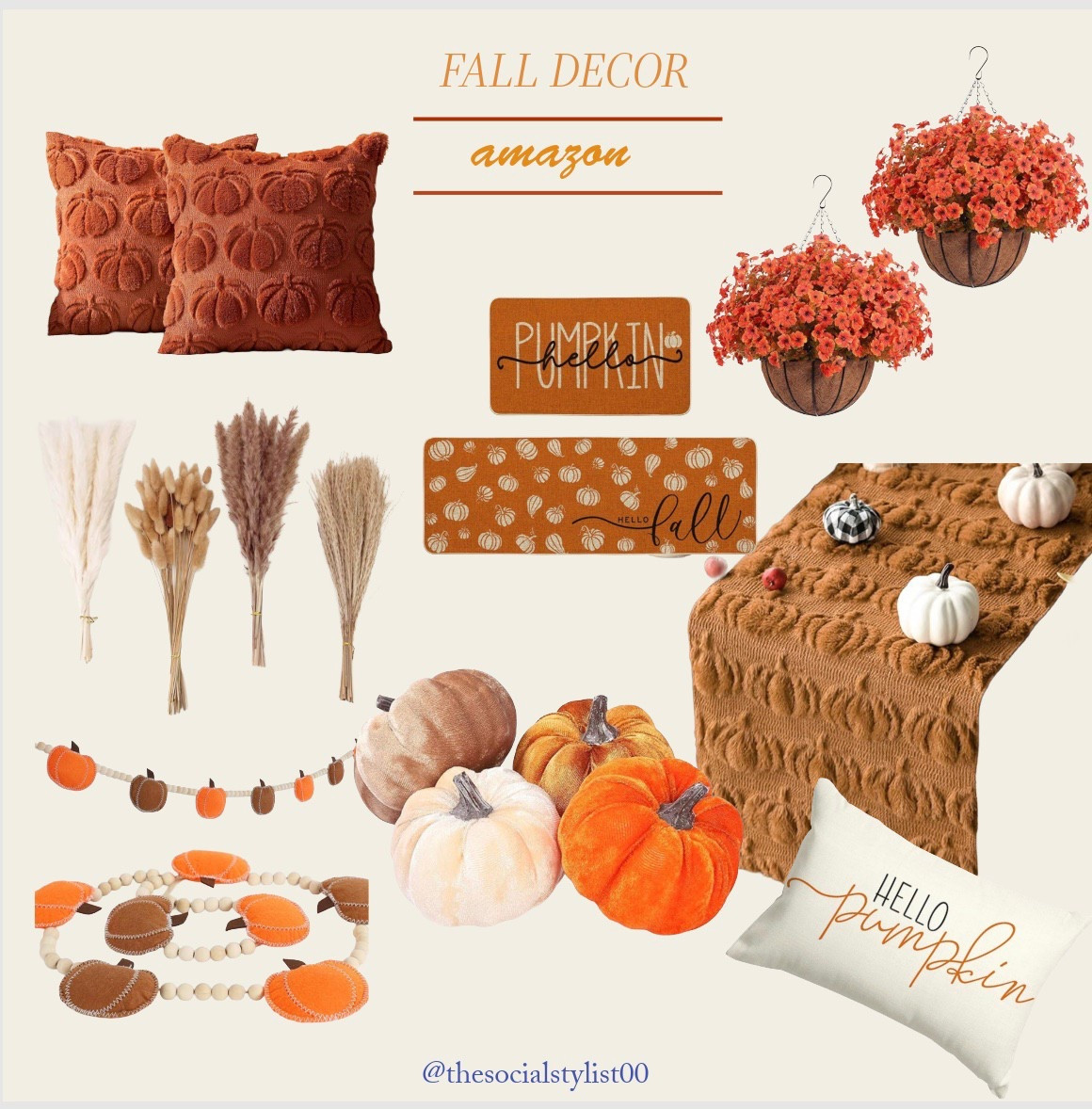 Amazon Fall Decor 

Amazon, fall, cozy, autumn, leaves, affordable, decor, decoration, decorative, velvet, pumpkin, pillows, mums 

#LTKSeasonal #LTKFallSale #LTKHome
