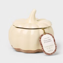2 Wick Fall Extra Large Tuscan Ceramic Pumpkin Candle Warm Cider & Cinnamon - Threshold\u2122 | Target