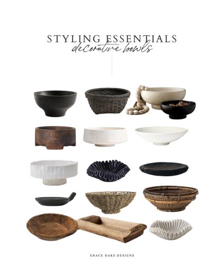 Styling essentials - decorative bowls for shelf console table and coffee table decor 

Fall decor. Home decor. Neutral decor. Bowls. Decorative bowl. Coffee table decor. Shelf decor. Living room decor. Console table decor  

#LTKhome #LTKunder50 #LTKSeasonal