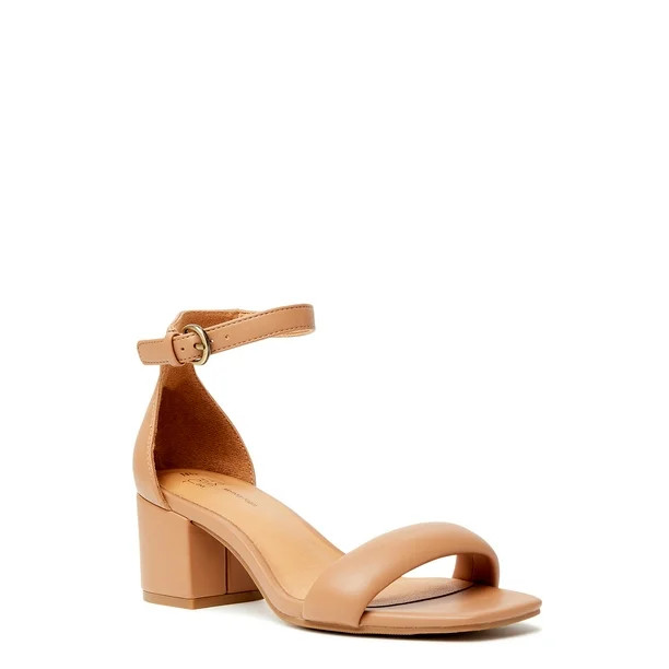 Time and Tru Women's Puffy Short Heel Sandal - Wide Width Available | Walmart (US)