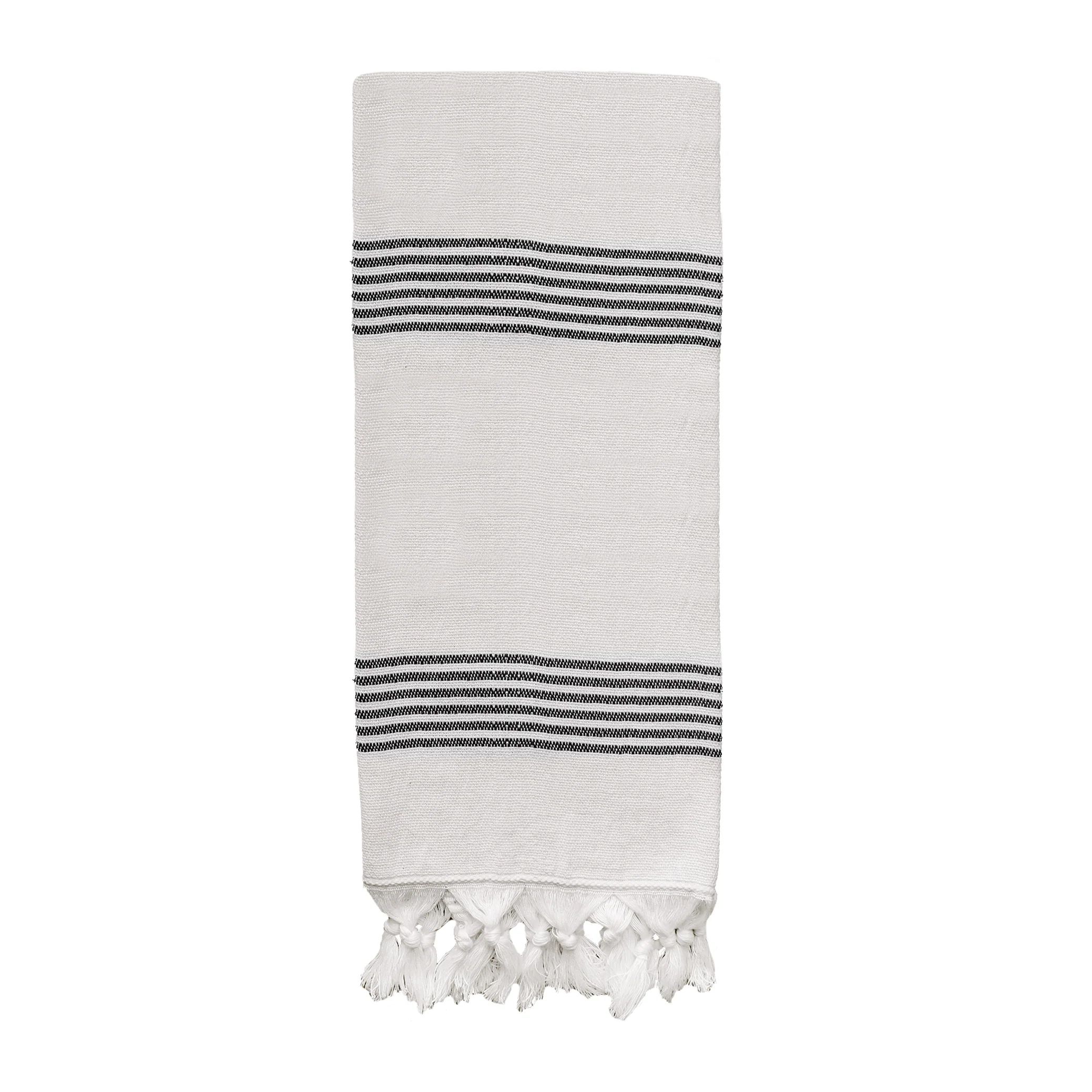 Turkish Cotton + Bamboo Hand Towel - Multi Stripes | Sweet Water Decor, LLC