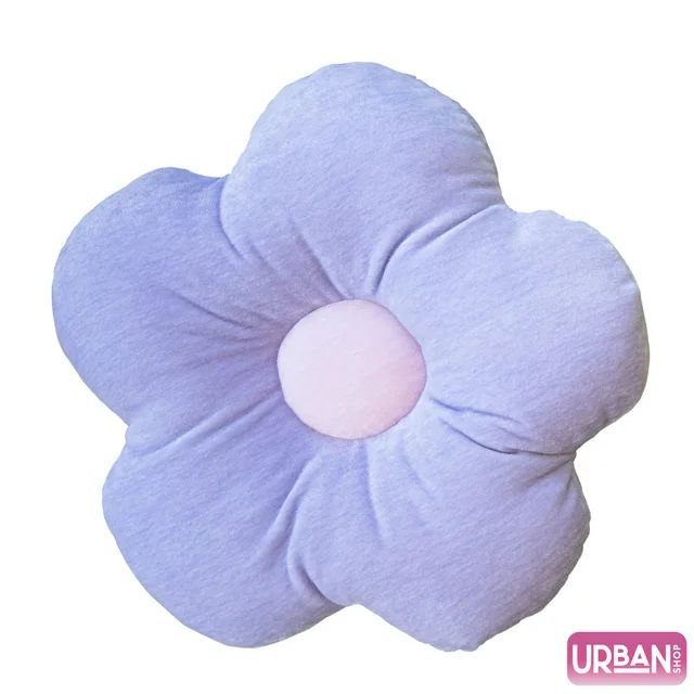 Urban Shop 18" Purple Flower Decorative Pillow, 1 Each | Walmart (US)