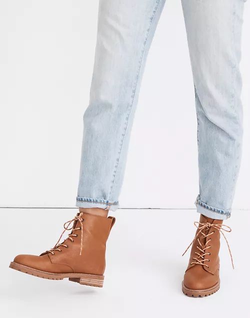 The Clair Lace-Up Boot in Leather | Madewell