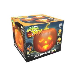 10.5 in. Product Height Orange Jabberin' Jack Talking Animated Pumpkin with Built in Projector & ... | The Home Depot