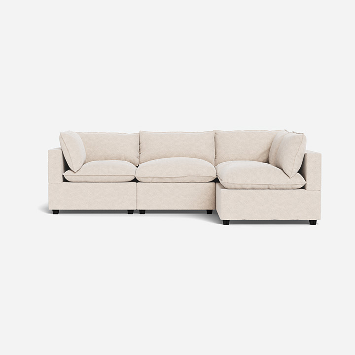 Kova L-ShapeAlabaster Bouclé | Albany Park