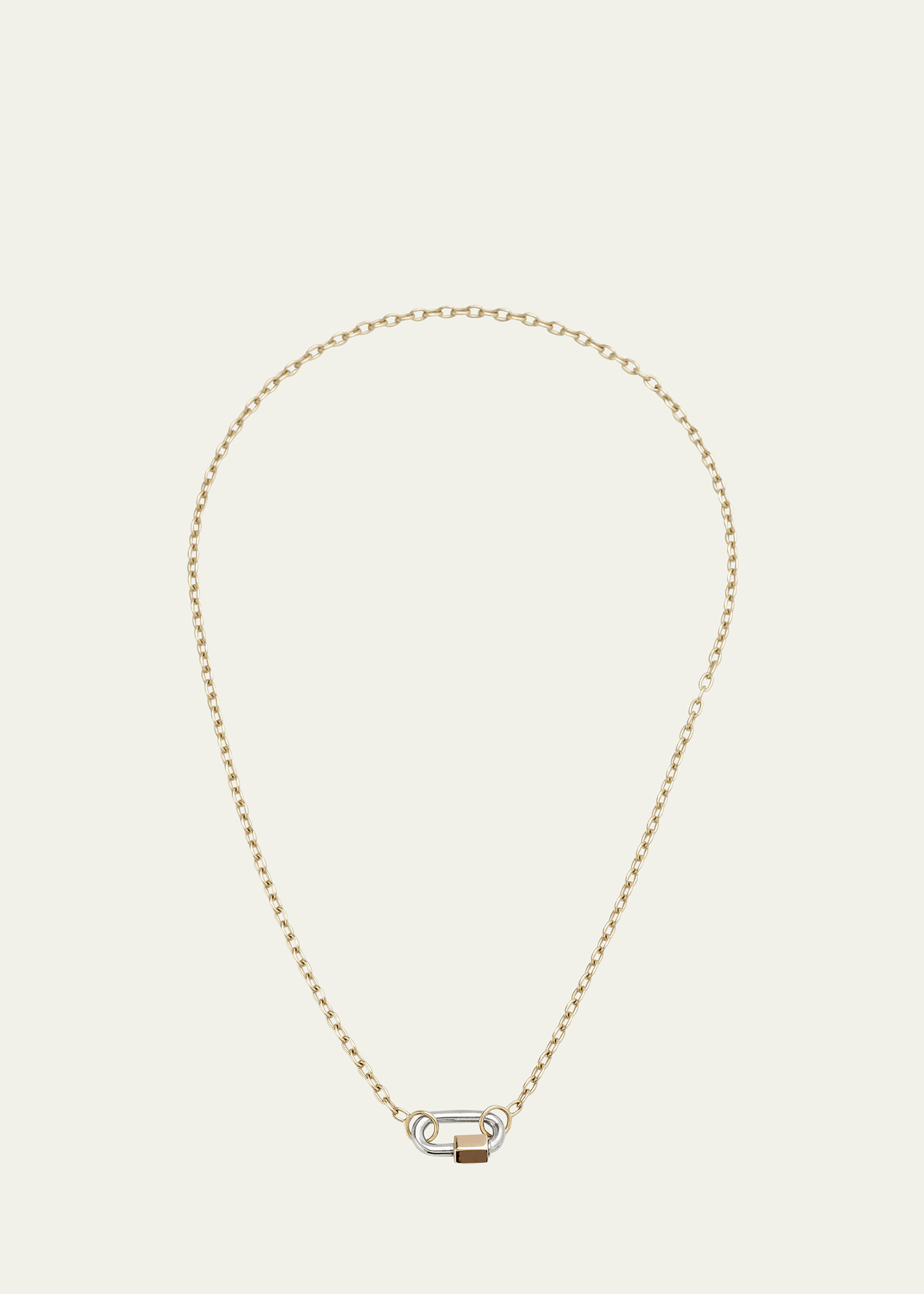 Marla Aaron 14k Pulley Chain and Lock Necklace | Bergdorf Goodman