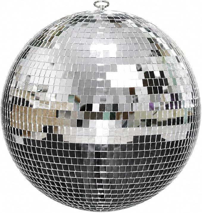 Youdepot 12-Inch Large Hanging Mirror Ball for Disco Party Decor | Disco Ball Decor, for Weddings... | Amazon (US)