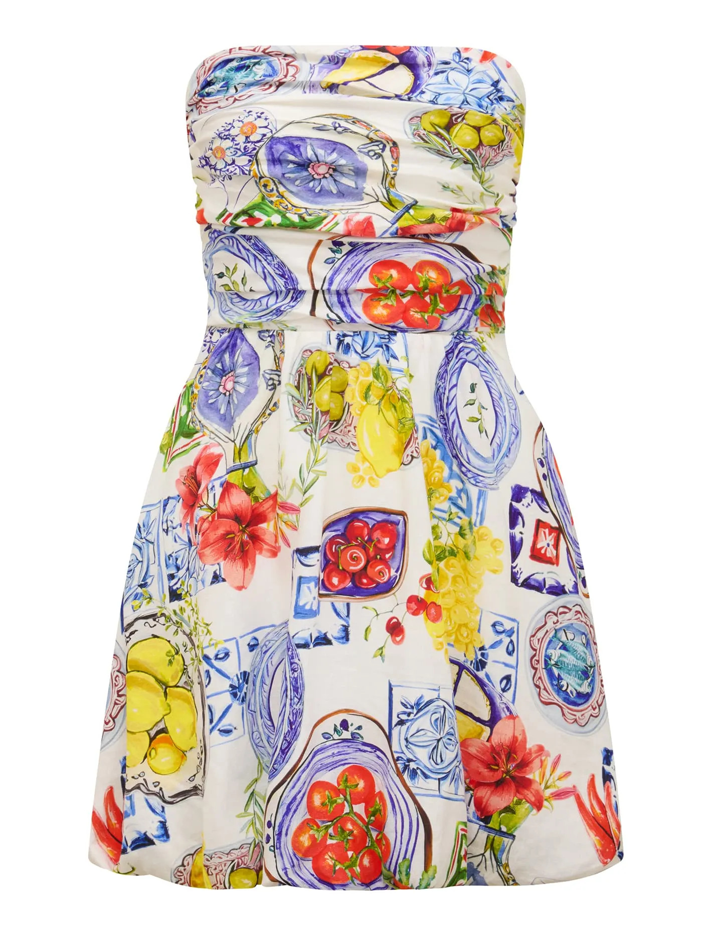 Phoebe Strapless Bubble Hem MIni Dress | Forever New (UK & IE)