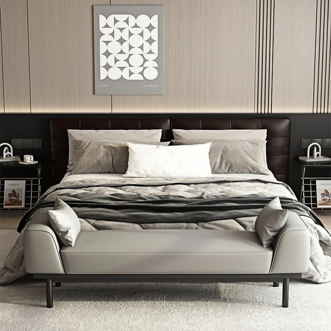 Immingam Faux Leather Upholstered Bench | Wayfair North America