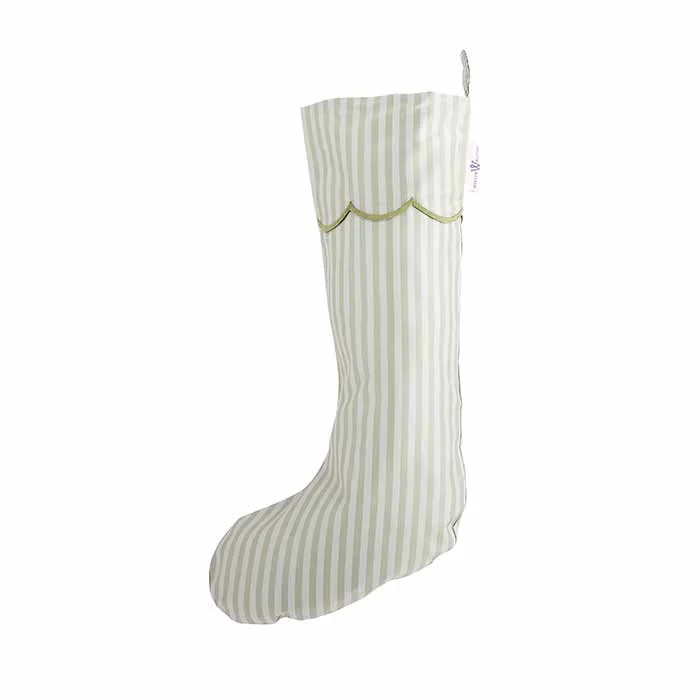 Noelle Scallop Stocking in Wintergreen | Caitlin Wilson Design