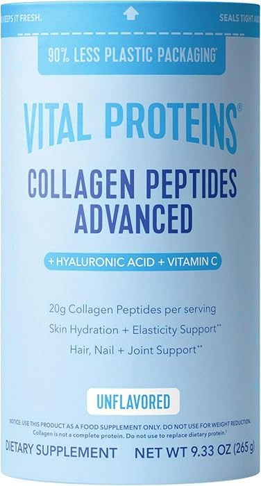Vital Proteins Collagen Peptides Powder Advanced with Hyaluronic Acid & Vitamin C, Collagen Suppl... | Amazon (US)