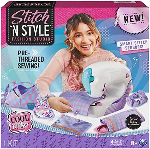Cool Maker, Stitch ‘N Style Fashion Studio, Pre-Threaded Sewing Machine Toy with Fabric and Wat... | Amazon (US)