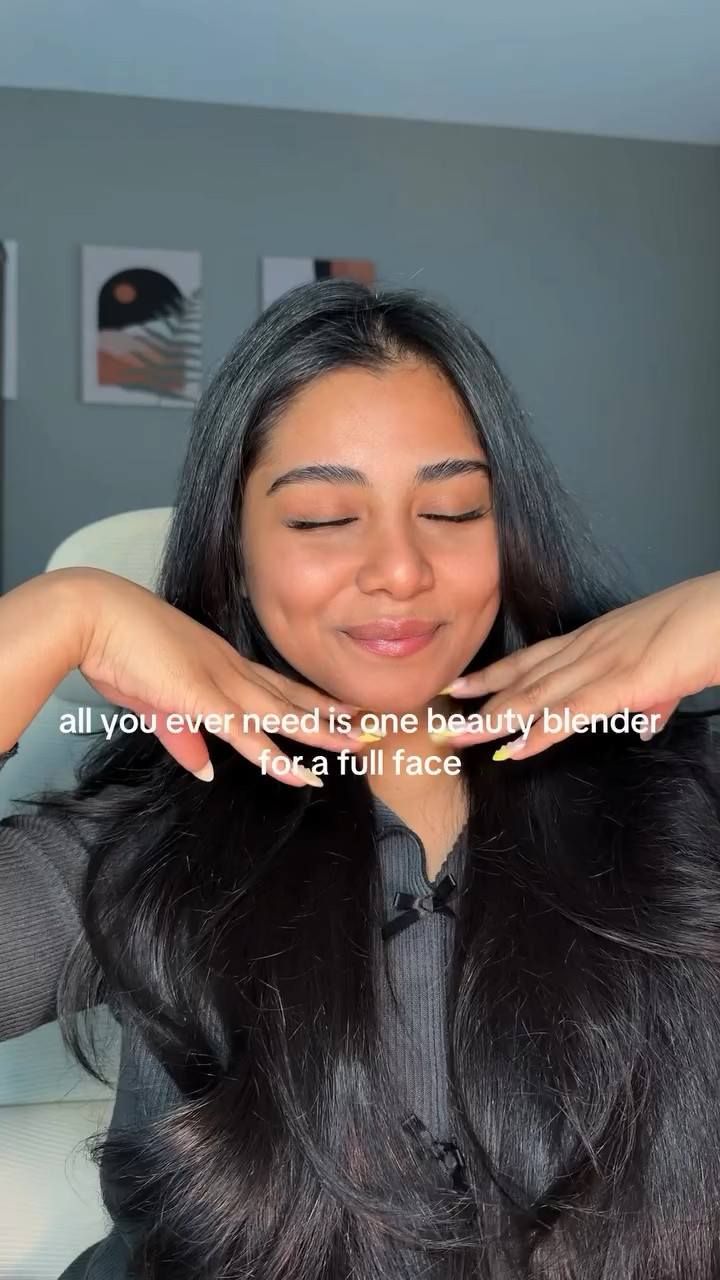 All you need is one @beautyblender for a full face

 @hudabeauty @elfcosmetics @sephoracanada @lorealparis @makeupbymario @maccosmetics 
#browngirlmakeup #makeuptutorial #oliveskin #brownskin #naturalmakeup