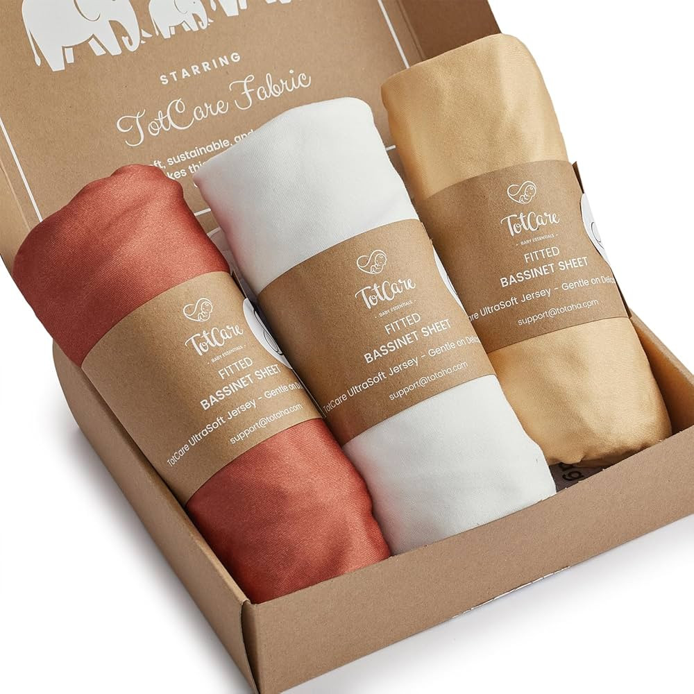 Bassinet Fitted Sheets Compatible with 4moms Breeze Plus Bassinet Model 1045 - Buttery Soft, Silk... | Amazon (US)