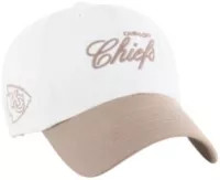 '47 Adult Kansas City Chiefs Sandstone Foundational 2-Tone Beige Clean Up Adjustable Hat | DICK'S Sporting Goods