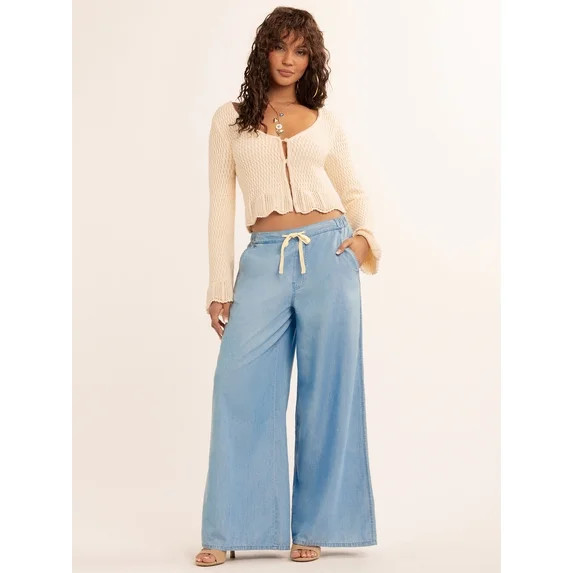 Jessica Simpson Women's Nara Pull On Wide Leg Pant, Sizes XS-XL - Walmart.com | Walmart (US)